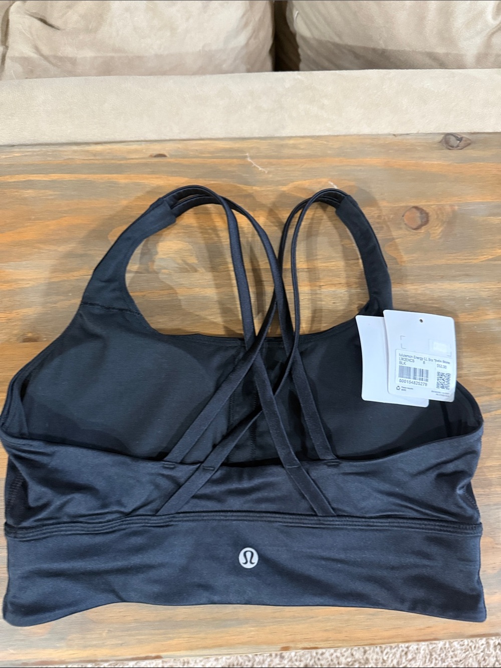 lululemon athletica Black Strappy Cross-Back Sports Bra